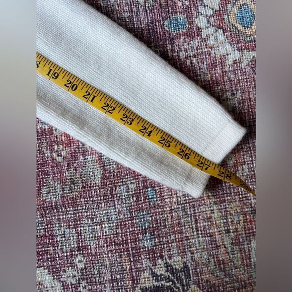 Cozy vintage White Knit American South Side Alpaca wool Cardigan with pockets - Picture 6 of 14